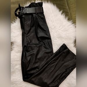 Vegan leather pants